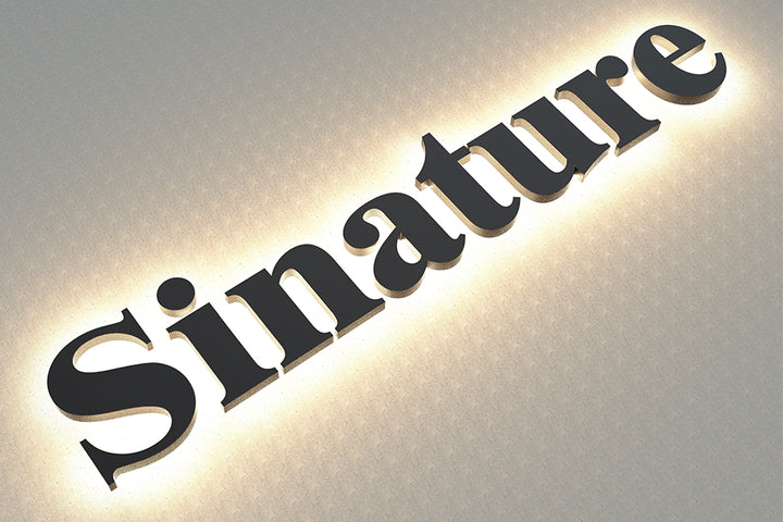 Custom Company Sign for Office Building – 3D LED Backlit Metal Channel Letters