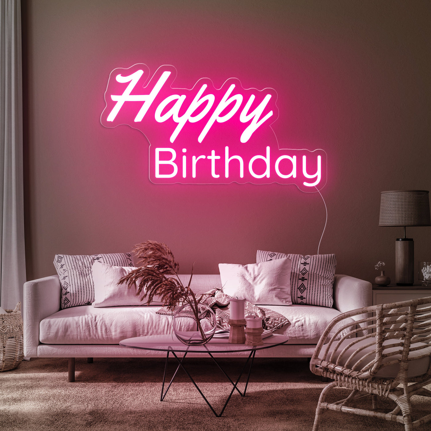 HAPPY BIRTHDAY NEON SIGNS LED NEON LIGHT