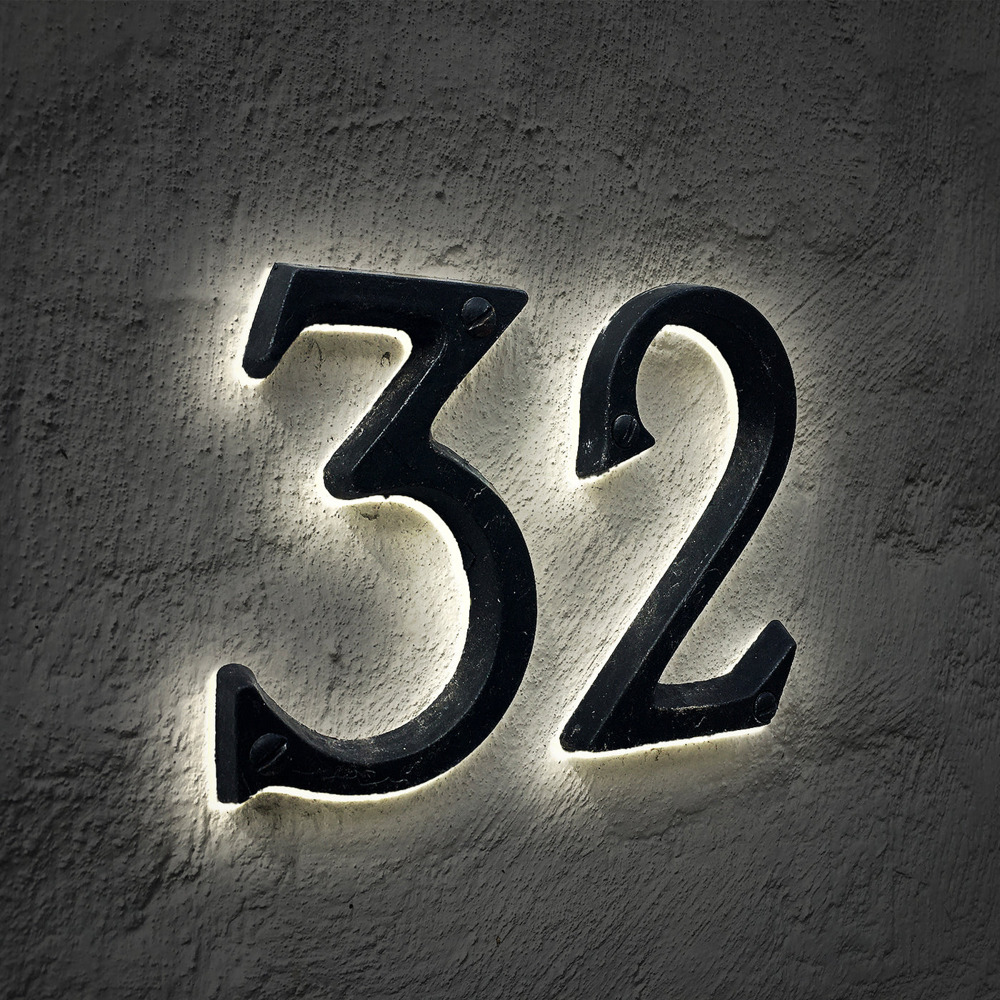 Backlit Led Address Numbers Number Plate Of House Sign