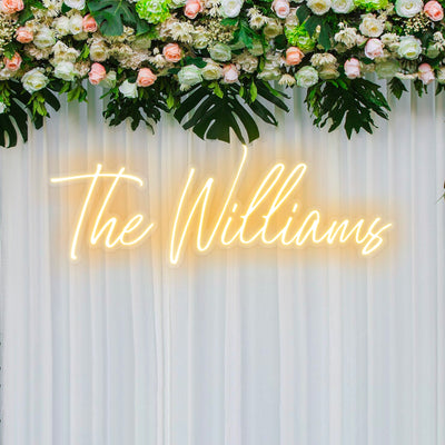 Wedding Neon Lighting Led Neon Lighting Sign For Bridal Party Reception Custom Wedding Family Name Sign