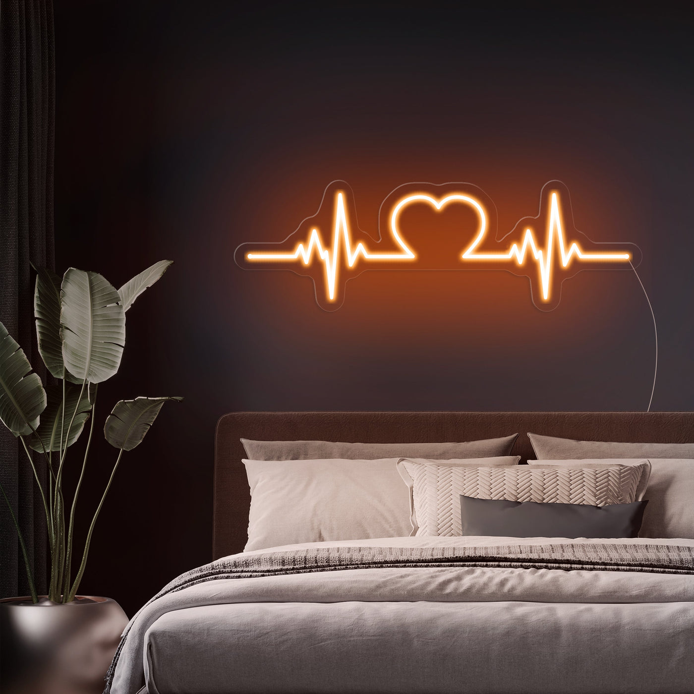 HEARTBEAT NEON SIGNS PURPLE