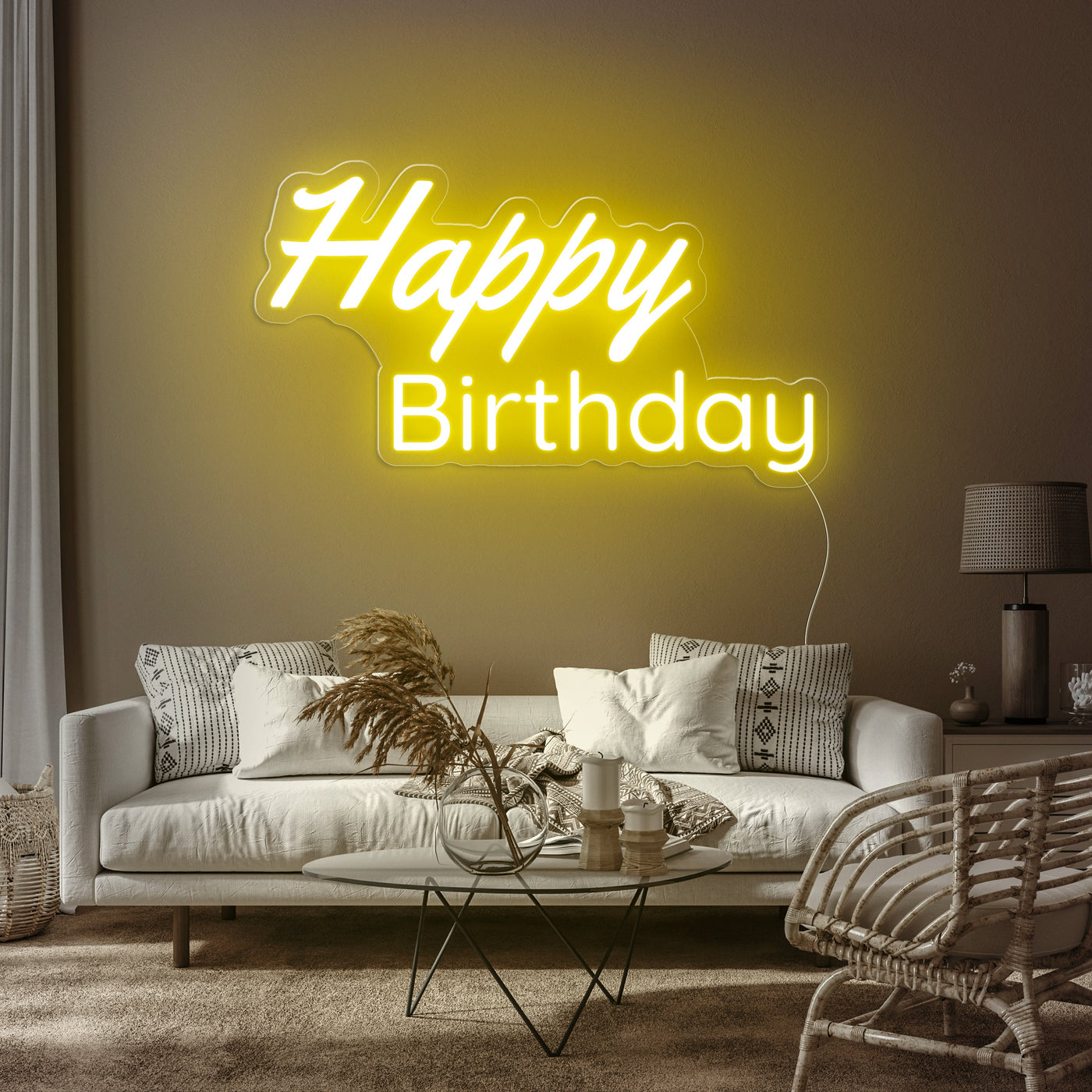 HAPPY BIRTHDAY NEON SIGNS LED NEON LIGHT