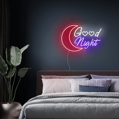 GOOD NIGHT NEON SIGNS PURPLE