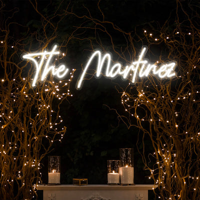 Wedding Neon Signs Text Multi-line LED Light Up Sign For Reception Party Lighting Up Family Name Sign Personalized Wedding Decorations Wall Neon Signs