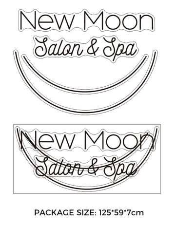 Personalized neon light customization-New Moon