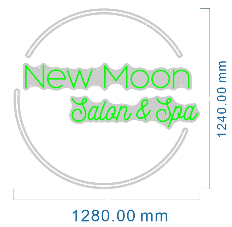 Personalized neon light customization-New Moon