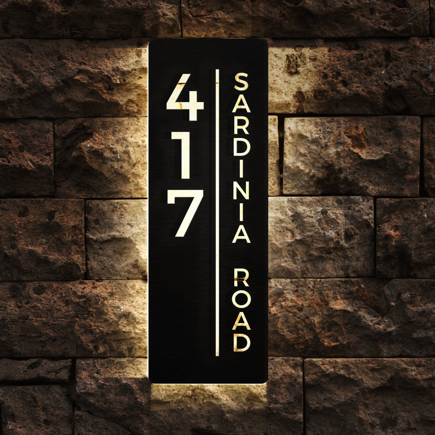 Backlit Led Address Numbers Number Plate Of House Sign