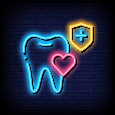 Protect Teeth - LED Neon Signs--YELLOW