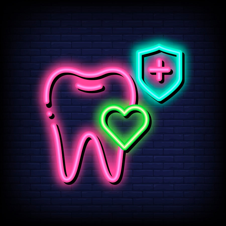 Protect Teeth - LED Neon Signs--YELLOW