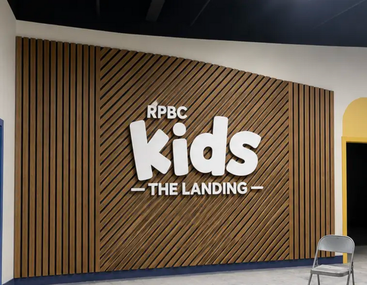 3D Halo Lit Letters Sign RPBC Kids – THE LANDING