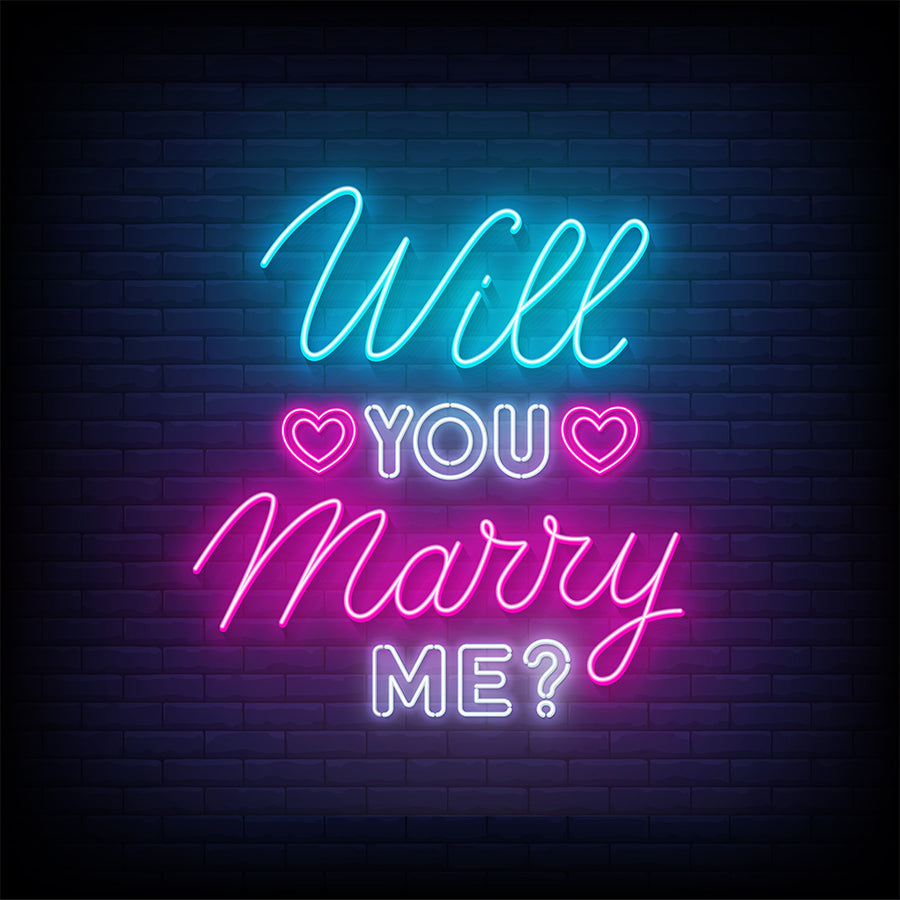 WILL YOU MARRY ME --LED NEON SIGNS