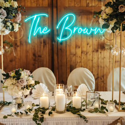 Wedding Neon Sign Bridal Party Reception Led Neon Lighting Sign Custom Family Name Sign