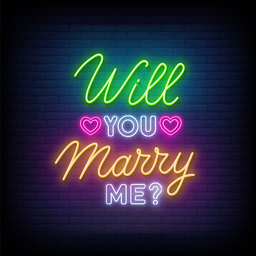 WILL YOU MARRY ME --LED NEON SIGNS