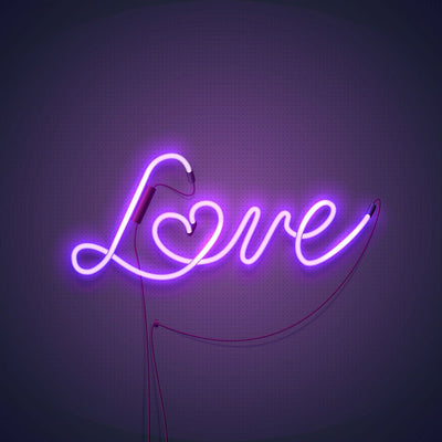 LOVE --LED NEON SIGNS--ORANGE