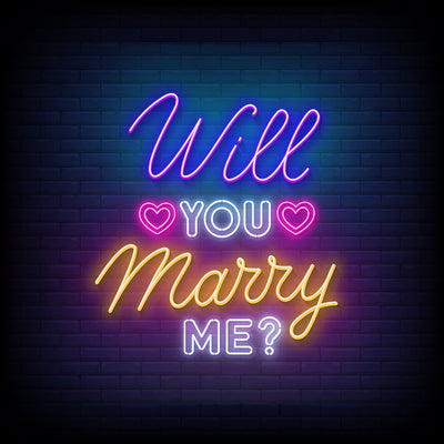 WILL YOU MARRY ME --LED NEON SIGNS