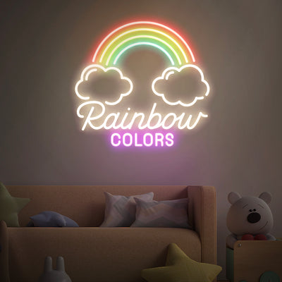 rainbow colors  led neon signs