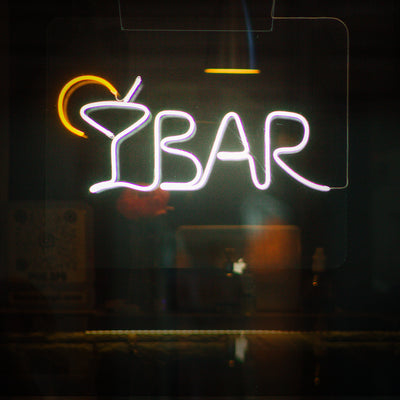 open bar led neon signs
