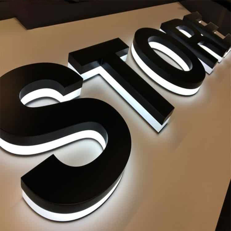 Led Letter Sinage Illuminated Backlit Light 3d Metal Channel Letters