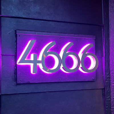 House Numbers Address Number Neon Signs Led Neon Lighting Plaque