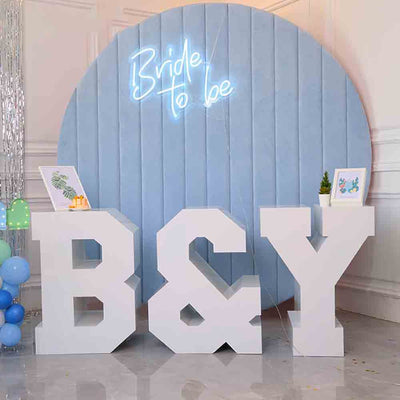 Giant 3d Non-Lighting Metal Table Letters Numbers Event Party Display Decoration