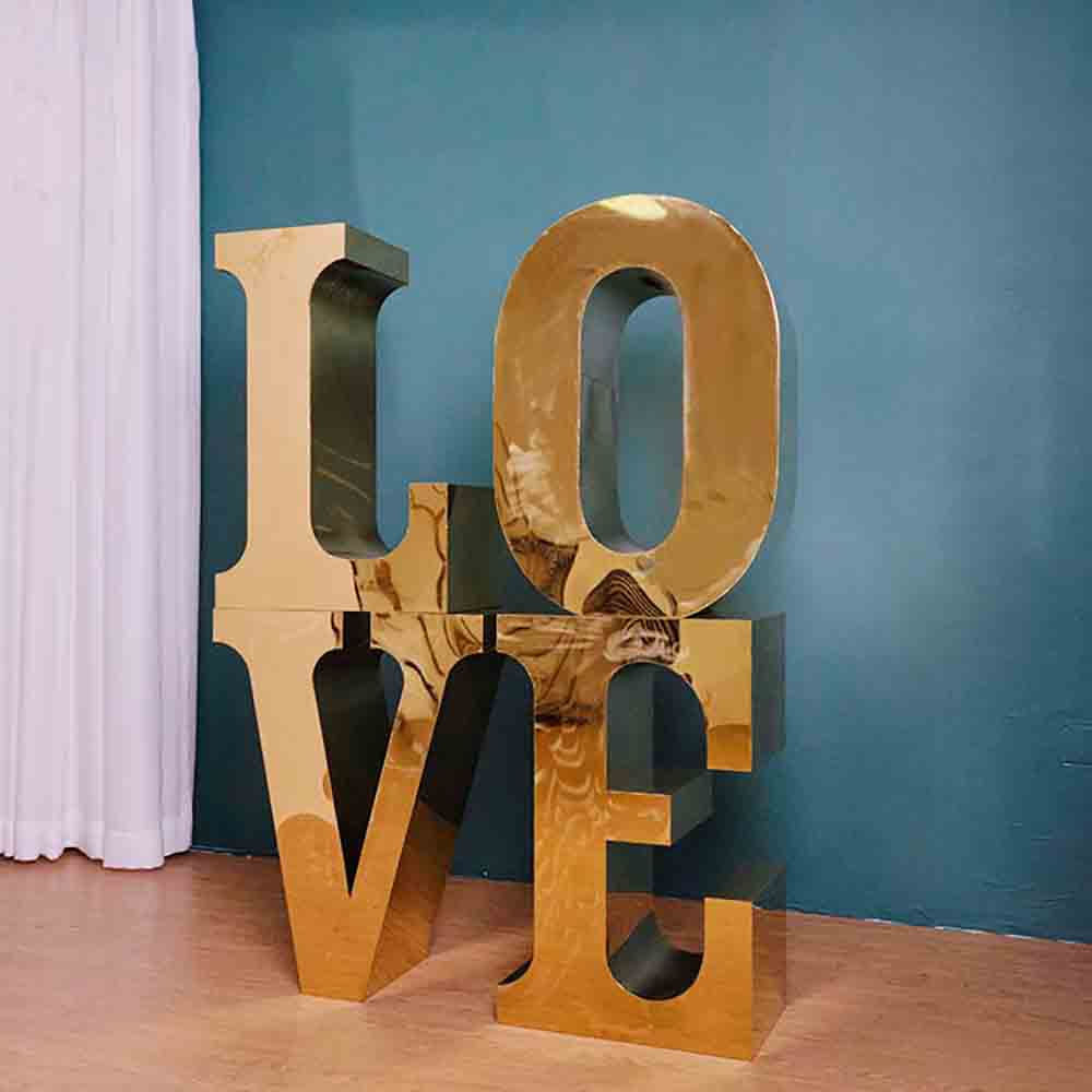 Large 3d Metal Non-Light Letter Number Table Wedding Bridal Event Party Display Decoration