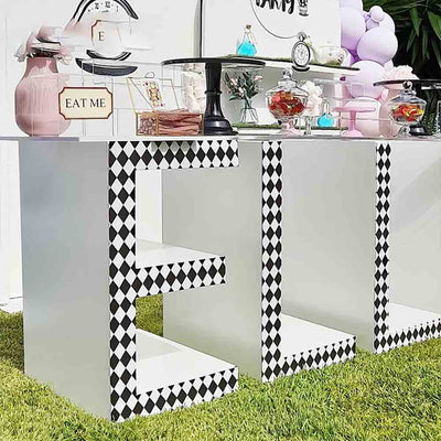 Giant 3d Non-Lighting Metal Table Letters Numbers Event Party Display Decoration