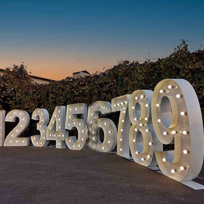 Large Metal Marquee Number Letters Decoration Birthday Anniversary Event Party