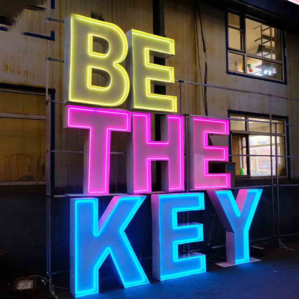Giant Marquee Lighting Up Neon Letters Birthday Wedding Anniversary Event Party Decoration