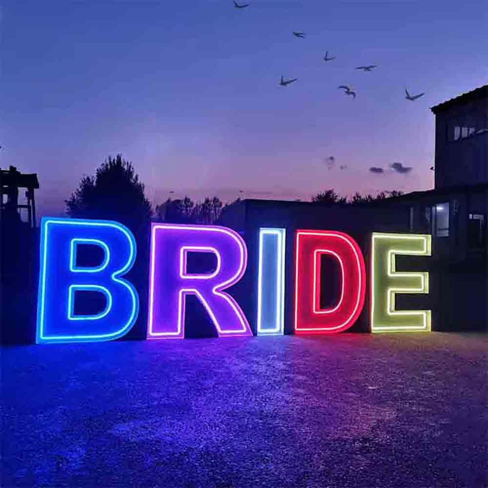 Neon light up letters sale